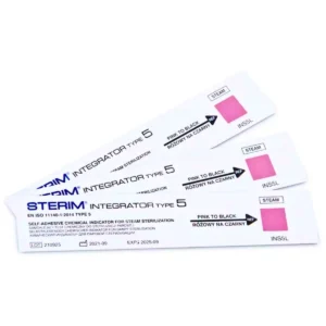 Integrator-5-Paski STERIM INTEGRATOR 5 - Test klasy 5 do kontroli sterylizacji parą ważny do 06.2029 (250szt.)