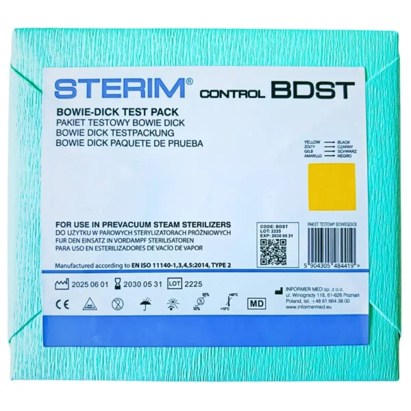 Bowie&Dick 1200x1200 02 Bowie & Dick Test STERIM – Pakiet testowy do kontroli sterylizacji parowej – 1 szt.