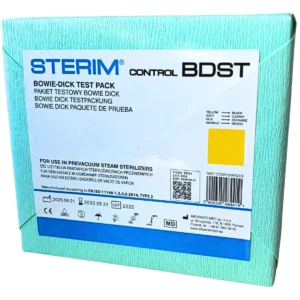 Test Bowie Dick STERIM – pakiet testowy do kontroli sterylizacji parowej – 1 szt.