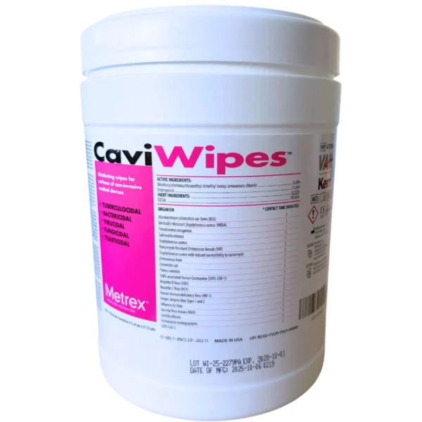 Caviwipes 1200x1200 01 Caviwipes - Chusteczki do dezynfekcji powierzchni i sprzętu TUBA XXL 160szt. Kerr