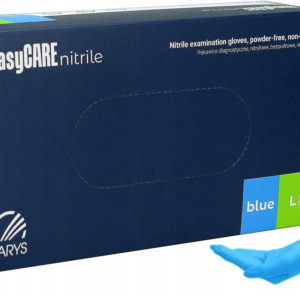 easyCARE Nitrile Bezpudrowe Niebieskie Rękawiczki nitrylowe medyczne - diagnostyczne XS,S,M,L
